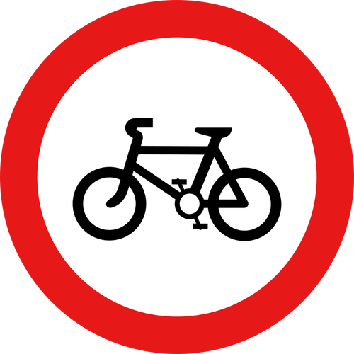 لا توجد علامة على الدراجات