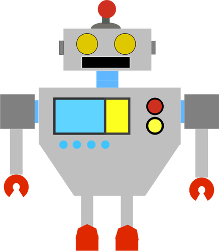 Gekleurde robot afbeelding
