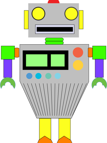 Färgglada robot bild