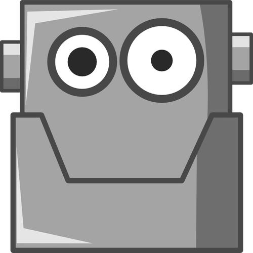 Cute robot portrait vector image