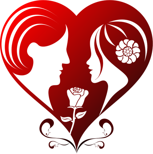 Vector de la imagen de un corazón rojo para San Valentín