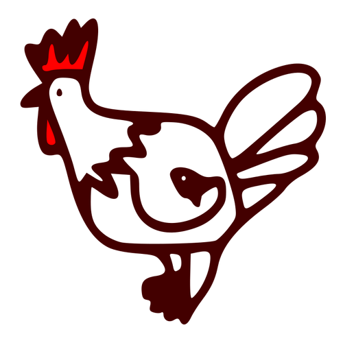 Ilustración de vector de gallo