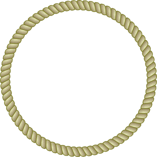 Immagine vettoriale di corda rotonda frame