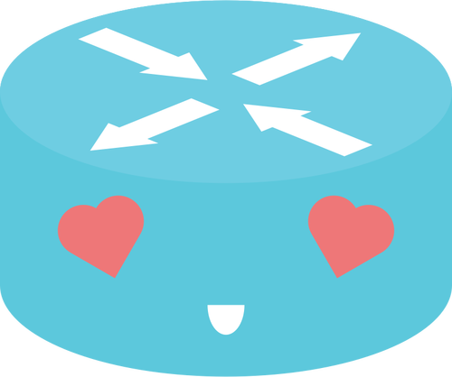 W miłości routera emoji
