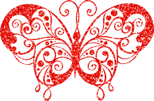 Motyl czerwony diament