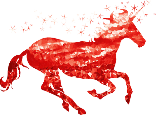 Unicornio de rubí