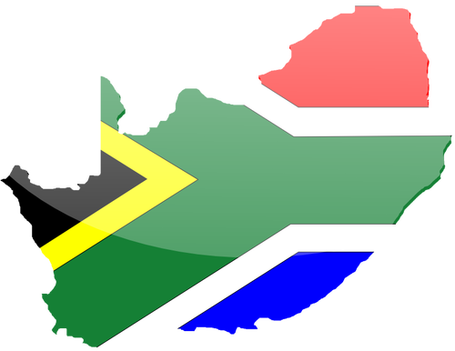 South African flag vector