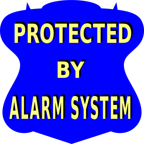 Alarm sistemi vektör sticker