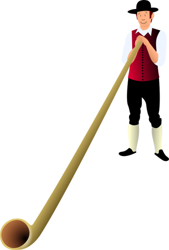 Alphorn vektorové grafiky