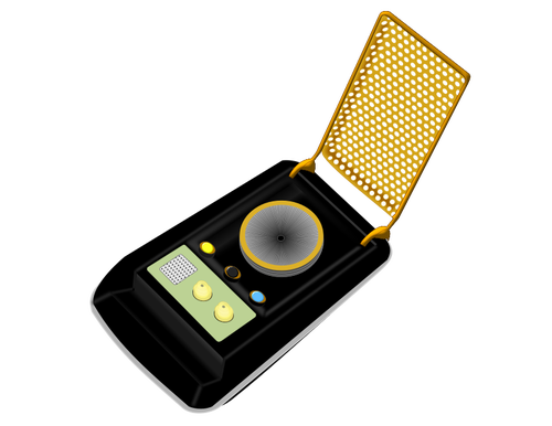 Universal communicator device vector image