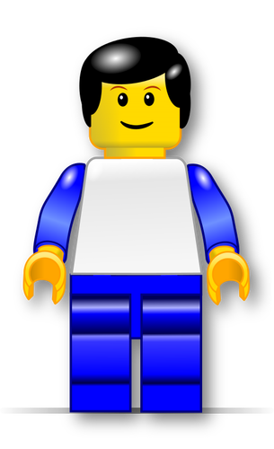 LEGO mannen vektorgrafik