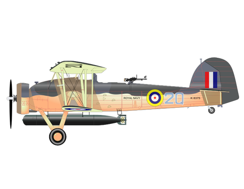 A arte de clipe de vetor de Fairey Swordfish MK1