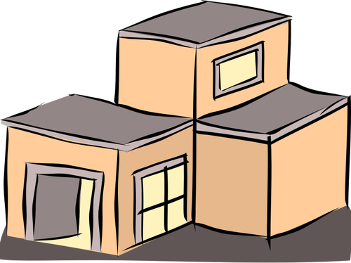 Vector clip art of a house