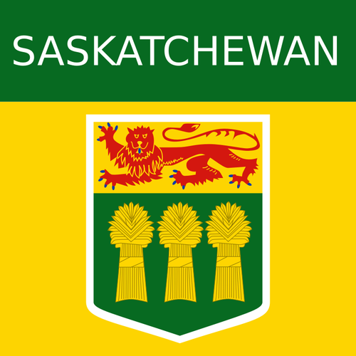 Terytorium prowincji Saskatchewan symbol wektor clipart