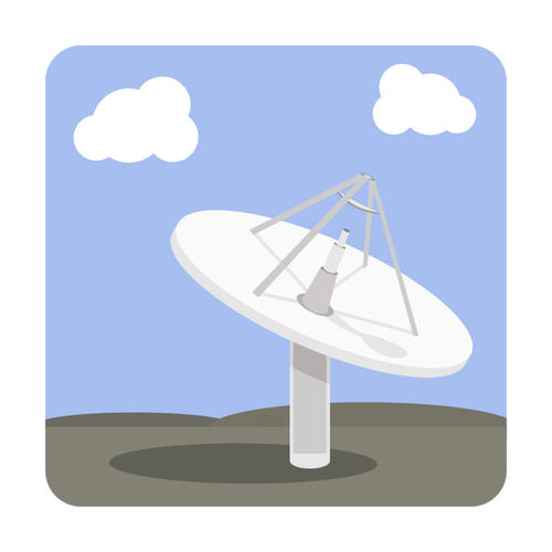 Satelliten Schüssel Vektor-ClipArt