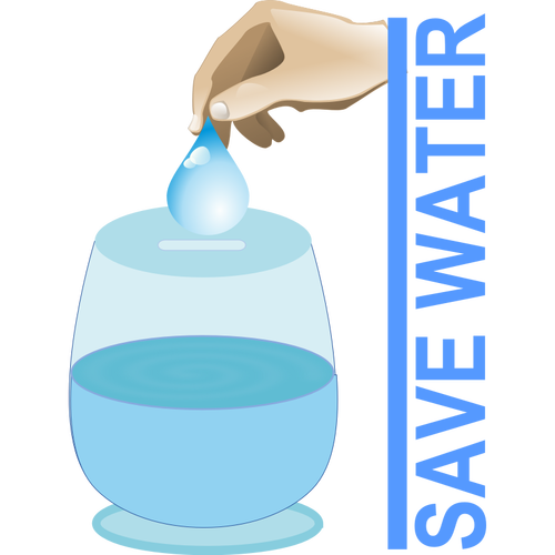 Save water vector illustration