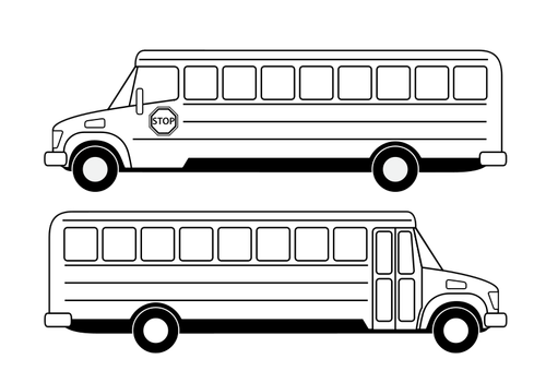 Disegno vettoriale di scuolabus