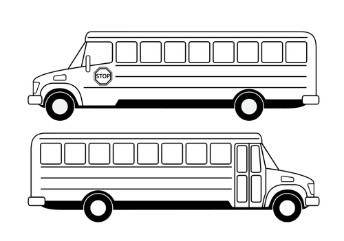 Školní autobus vektorové kreslení