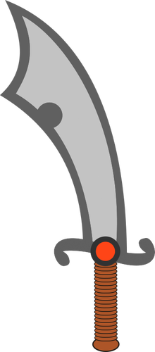 Vector of a scimitar