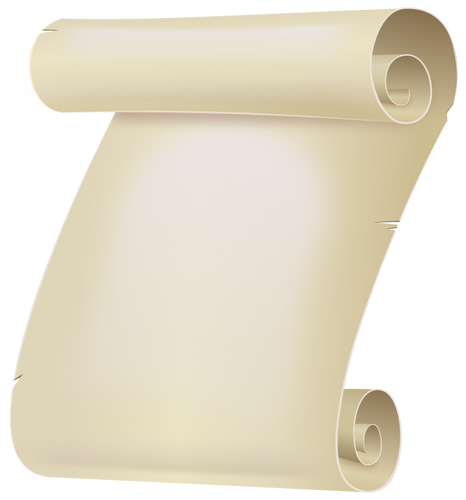 White paper scroll