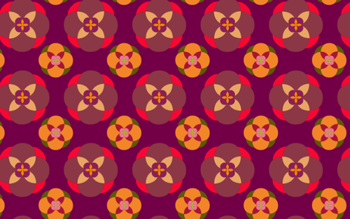 Colorful floral design pattern