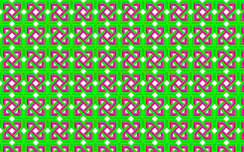 Grün und rosa Keltischer Knoten