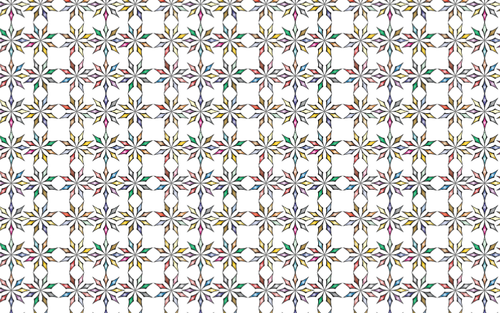 Seamless chromatic ornamental pattern