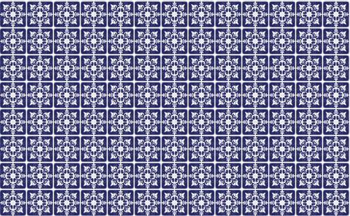 Seamless ink blue pattern