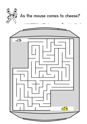 Maze for children vector illustration