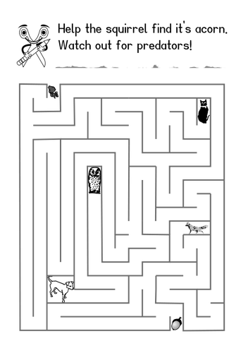 Maze for children vector image