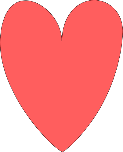 Forma de corazón vector de imagen