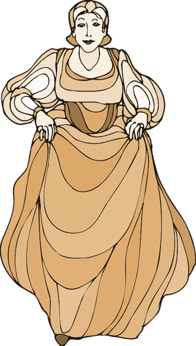 Mittelalterliche Dame
