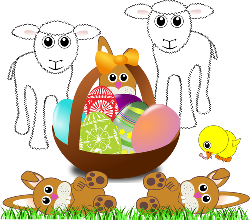 Imágenes Prediseñadas Vector de símbolos de Pascua