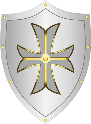 Classic medieval shield