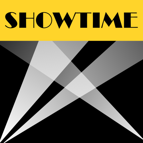 Gráficos vectoriales de icono de showtime