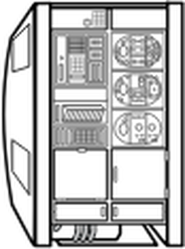 Vectorafbeeldingen van shuttle apparatuur pictogram