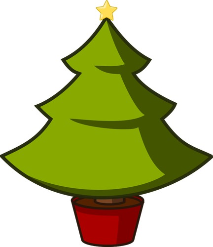 Julgran vektor ClipArt