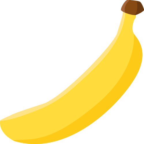 Yksinkertainen banaanivektorikuva