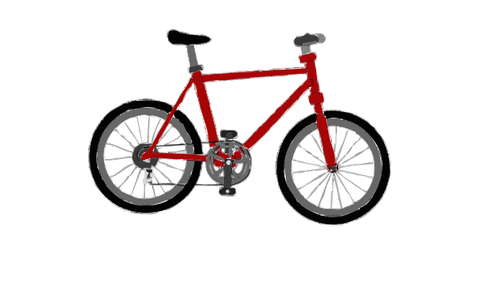 Bici rossa semplice