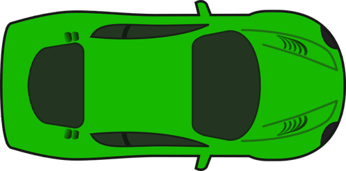 الأخضر سيارة سباق ناقلات التوضيح