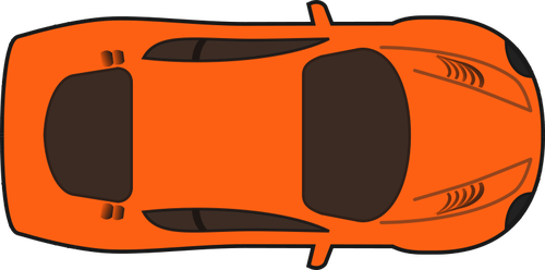 Orange Racing-Auto-Vektor-Bild