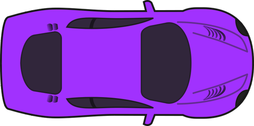 Gráficos del vector púrpura carreras coche