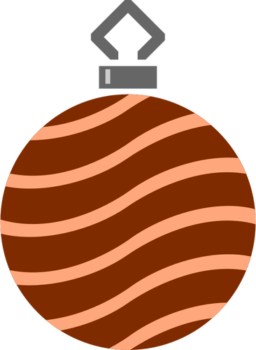 Brown spiky bauble