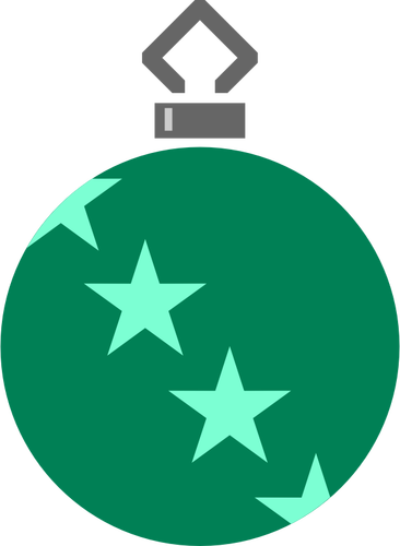 Donker groene bauble