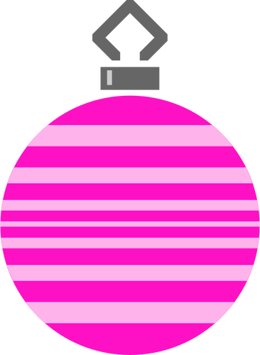 Randiga rosa bauble