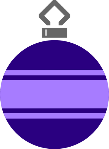 Boule de Noël violet