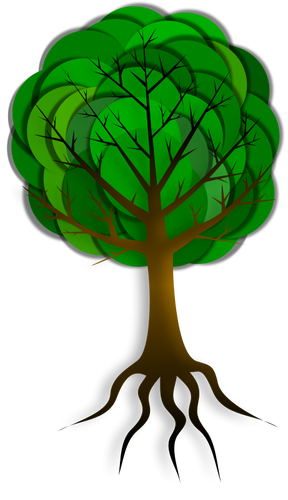 Дерево векторное изображение
