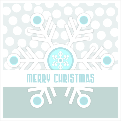 Snowflake greeting card vector image