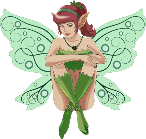 Sitting fairy