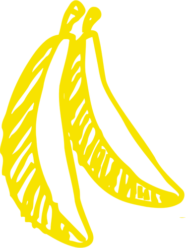Skizzierte Bananen